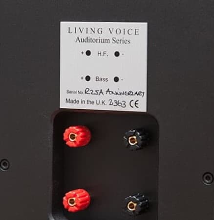 Living Voice Auditorium R25A Loudspeaker back plate