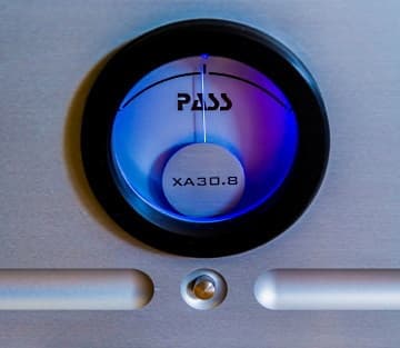 Pass Labs xa30.8 stereo amplifier meter