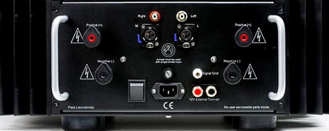 Pass Labs xa30.8 stereo amplifier back