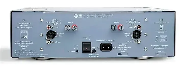 ATC p2 amplifier back